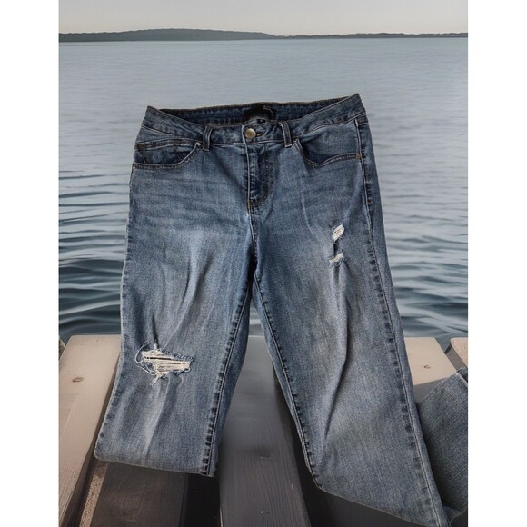 1822 denim jeans Distressed Tapered size 12 - Picture 1 of 15